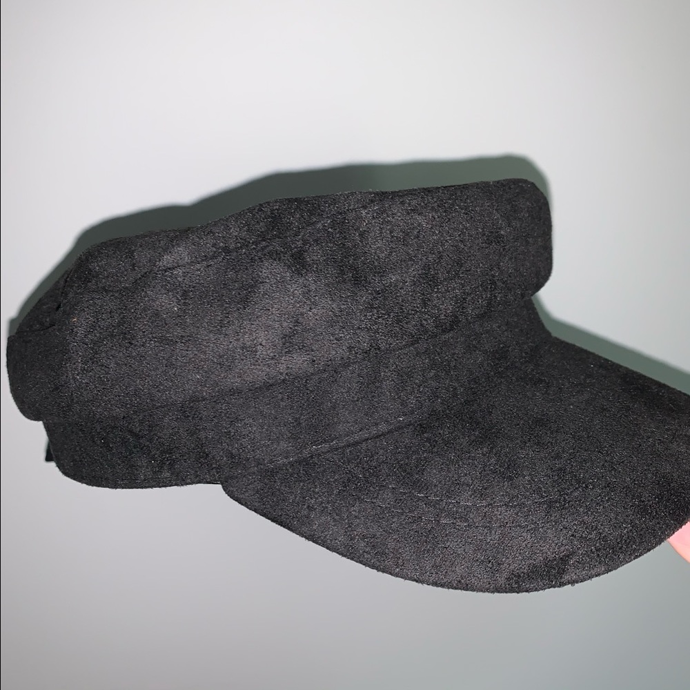 Faux suede hat